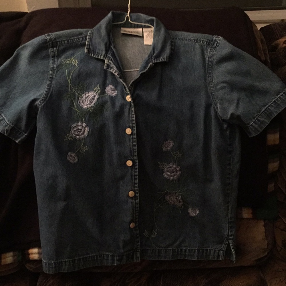 Denim blouse